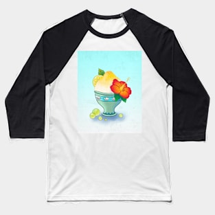 Minhwa: Lemon Ice Flake Blue (Korean traditional/folk art) Baseball T-Shirt